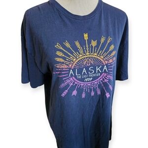 Alaska The Last Frontier Graphic T-Shirt Size XL.